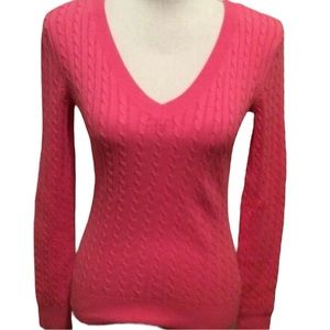 Lilly Pulitzer XS V-neck cable knit sweater
